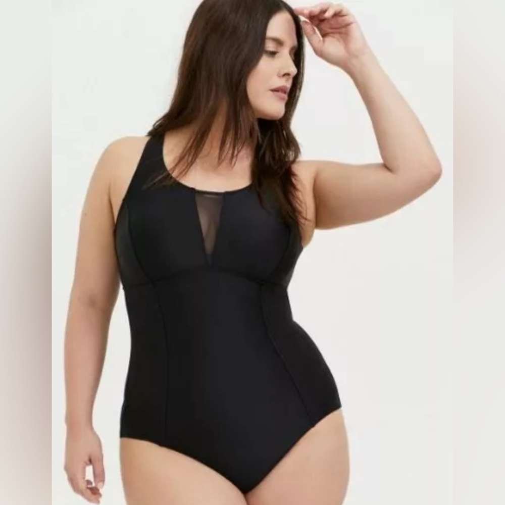Torrid Swimsuit One Piece Active Wireless Racerback 2 2X New